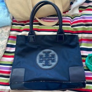 Authentic Tory Burch navy blue purse